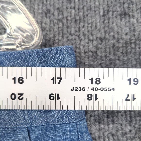 The Limited Women's Chino Shorts Blue Size 10 100% Cotton Slash Pockets - Picture 8 of 11